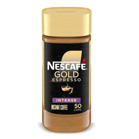 NESCAFÉ Gold Espresso Intense Instant Coffee, 3.5 oz Jar | Intense roast instant espresso; single 3.5 oz (100 g) jar