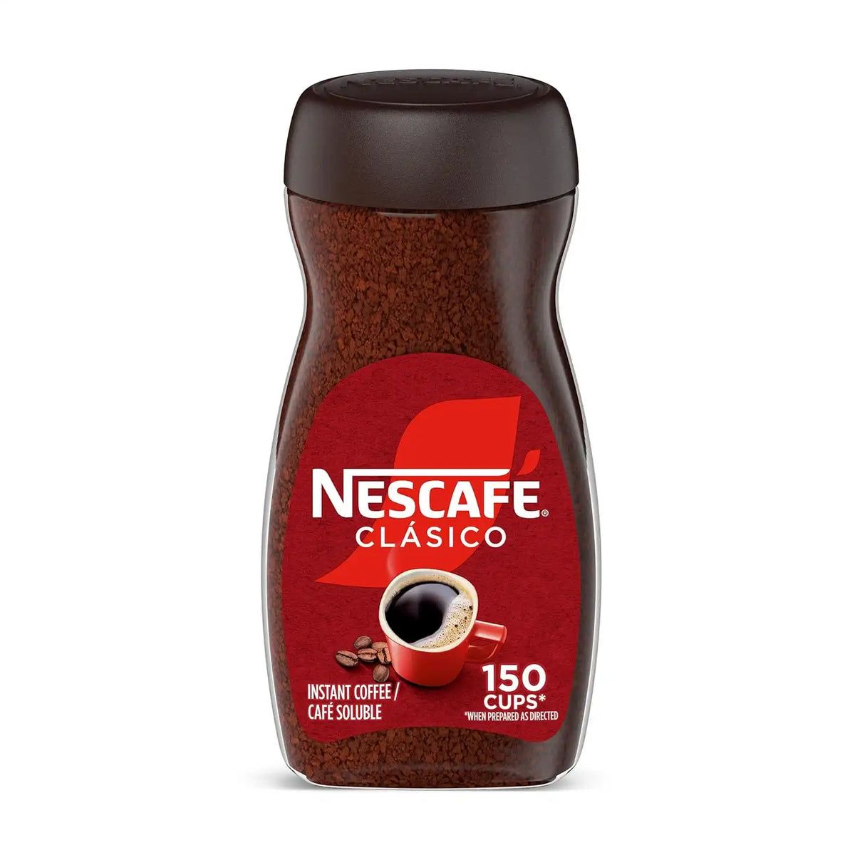 NESCAFÉ Clasico Dark Roast Instant Coffee, 10.5 oz Jar | Smooth dark roast instant coffee; single 10.5 oz jar