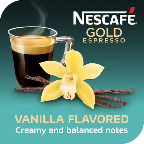 Nescafe Gold Espresso Vanilla Flavored Instant Coffee, 3.5 Oz 3.35 oz