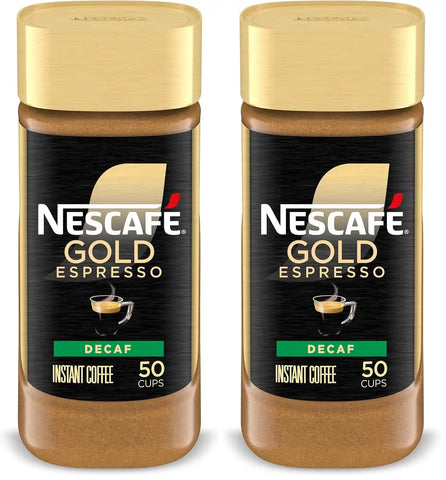 NESCAFÉ Gold Decaf Espresso Instant Coffee,3.17 oz,(Pack of 2)