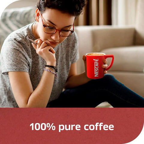 NESCAFÉ Clasico Dark Roast Instant Coffee, 10.5 oz Jar | Smooth dark roast instant coffee; single 10.5 oz jar